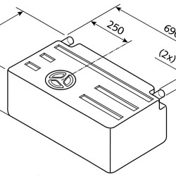 Fresh and wastewater tank EV1301