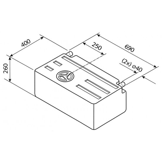 Fresh and wastewater tank EV1301