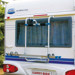 Caravan rear carrier for Hobby models from 2003 onwards, for 2 bikes, max. load capacity 50kg