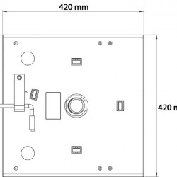 Swivel base for Renault Master and Opel Movano, driver and passenger side