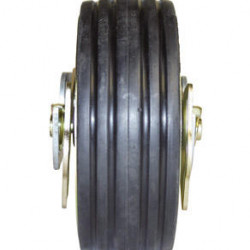 Support wheel 230 x 80 - steel rims - rubber tires - with support load indicator