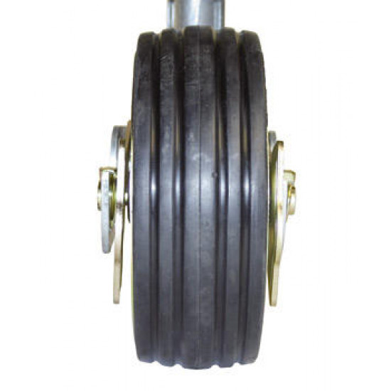 Support wheel 230 x 80 - steel rims - rubber tires - with support load indicator