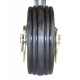 Support wheel 230 x 80 - steel rims - rubber tires - with support load indicator