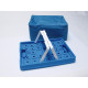 32L folding box with cooler bag, blue/white