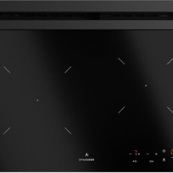 Gas ceramic hob with 2 burners and sensor control