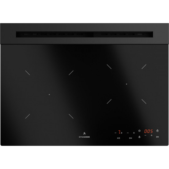 Gas ceramic hob with 2 burners and sensor control
