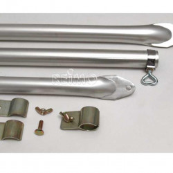 Aluminum tension rod/roof support rod 170-260cm, 3-piece