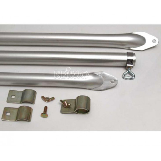 Aluminum tension rod/roof support rod 170-260cm, 3-piece