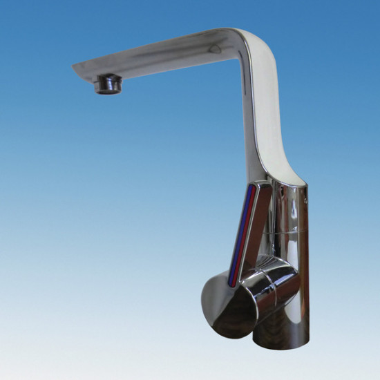 Comet Modena single-lever mixer with switch, chrome