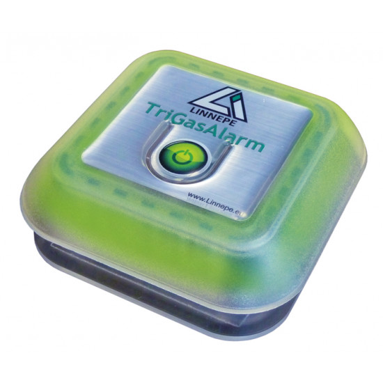 TriGas gas warning device for anesthetic gases with siren