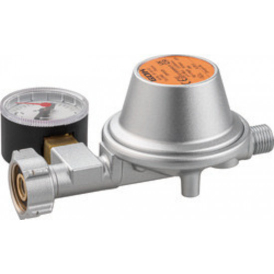 Pressure reducer with manometer - 50 mbar - Switzerland