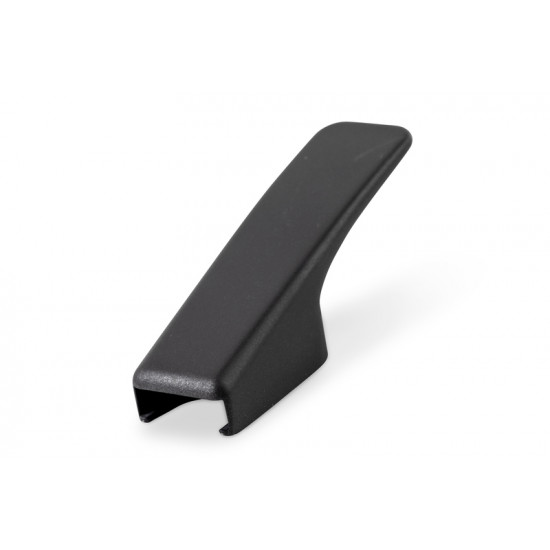 Single clothes hook, metal - black - square - non-folding