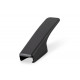 Single clothes hook, metal - black - square - non-folding