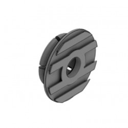 Very Low Clips for panel mounting, 100 pcs.