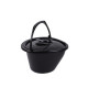Mobile bucket toilet including toilet paper holder