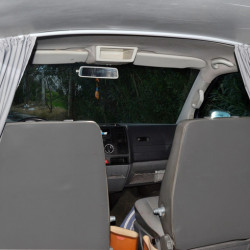 Carbest partition curtain for VW T5/T6 driver's cab, grey, 2-ply