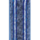Fleece curtain 56 x 185 cm, grey/blue/white for caravan doors