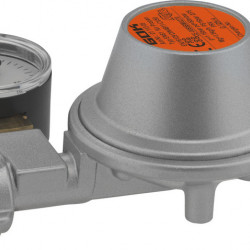 Pressure reducer with manometer - 50 mbar