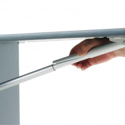 Aluminum folding brackets - Lengths 150 - 549 mm - 2 colors