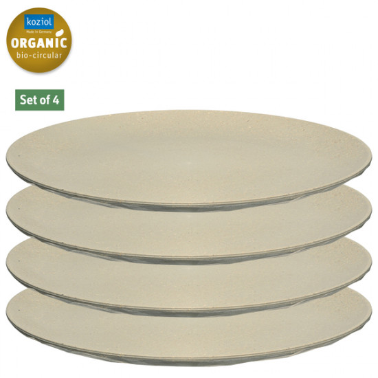 Koziol flat plate CLUB Ø26cm, set of 4