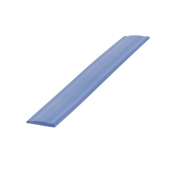 Cover profile - silver - width 12 mm - 10 m