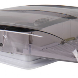 Roof Van Ventilation system 400 x 400 mm 12V Color - Black glass