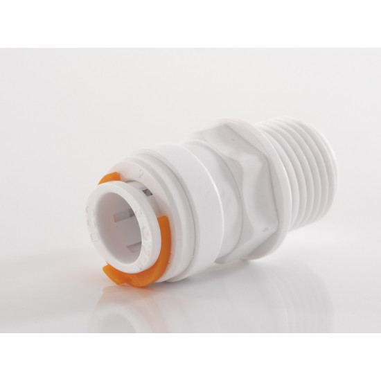Straight connector - With 1/2" male thread