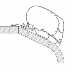 Thule Omnistor awning roof mounting adapter for LMC Liberty TI / TEC