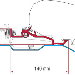 Fiamma Adapter Kit Smart Clamp Ducato F80s