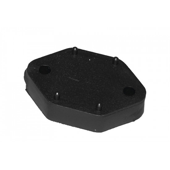 Spacer plate, 10mm high, black