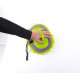 Telescopic wash brush with round microfiber head