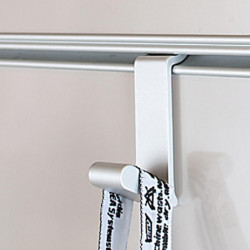 Long hook, silver, 15x24x47mm, suitable for rail 53425
