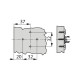 TIOMOS 1D cross mounting plate with 4-point fastening