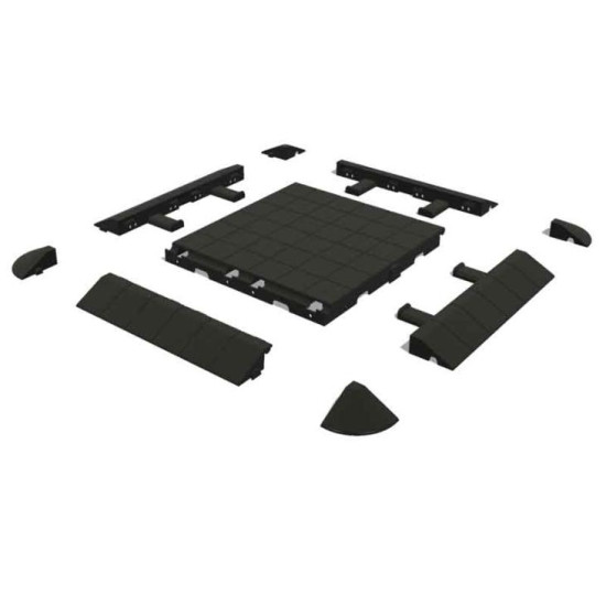 Ikafloor flooring, beveled side element