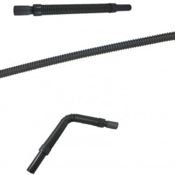 Flexible adapter system for emptying the wastewater tank