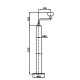 Support tube ST 48-90 m.Crank
