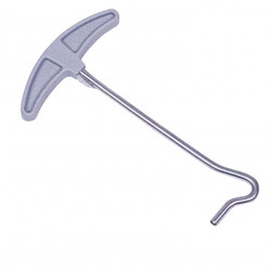 Luxury steel peg puller, galvanized steel, plastic handle