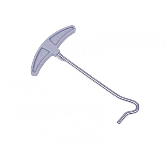 Luxury steel peg puller, galvanized steel, plastic handle