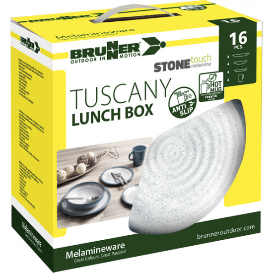 Melamine dinnerware set Tuscany - 16 pieces - For 4 people