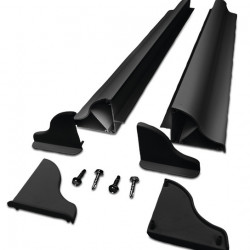 Solar panel aluminum mounting spoiler set - width up to 550 mm - black