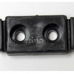 Black floor mounting for articulated support foot