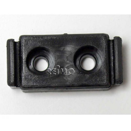 Black floor mounting for articulated support foot