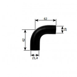 Rubber angle with reduction