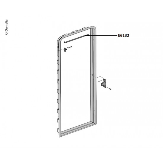 Door stay complete RM door