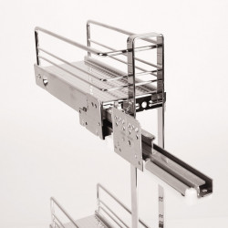 Aluminium furniture gallery, silver, per linear meter, Ø 10mm