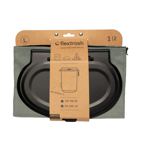 Flextrash Ocean Green waste bin - 9 liters