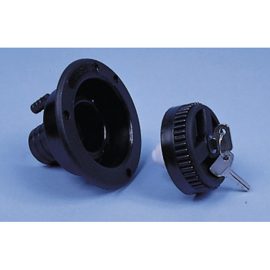 Short filler neck, black, 40mm