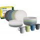 Dolomite Melamine Dinnerware Set - 16-piece - For 4 people