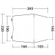 Freestanding rear tent SANDCREST S for bus height 155 - 185 cm