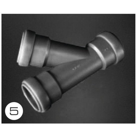 T-piece for 28 mm wastewater pipe systems